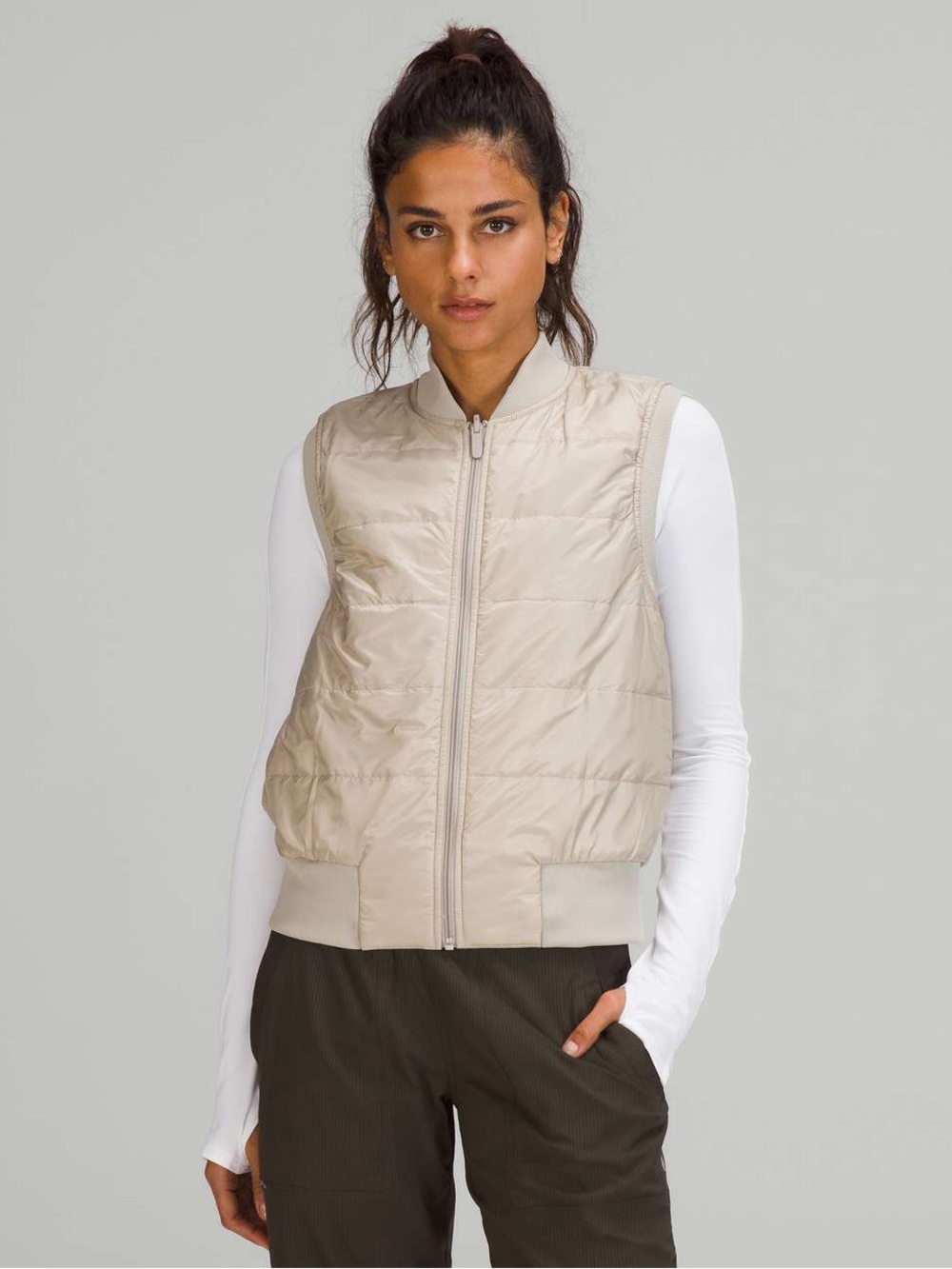 Lululemon Non-Stop Bomber Vest
Raw Linen 8